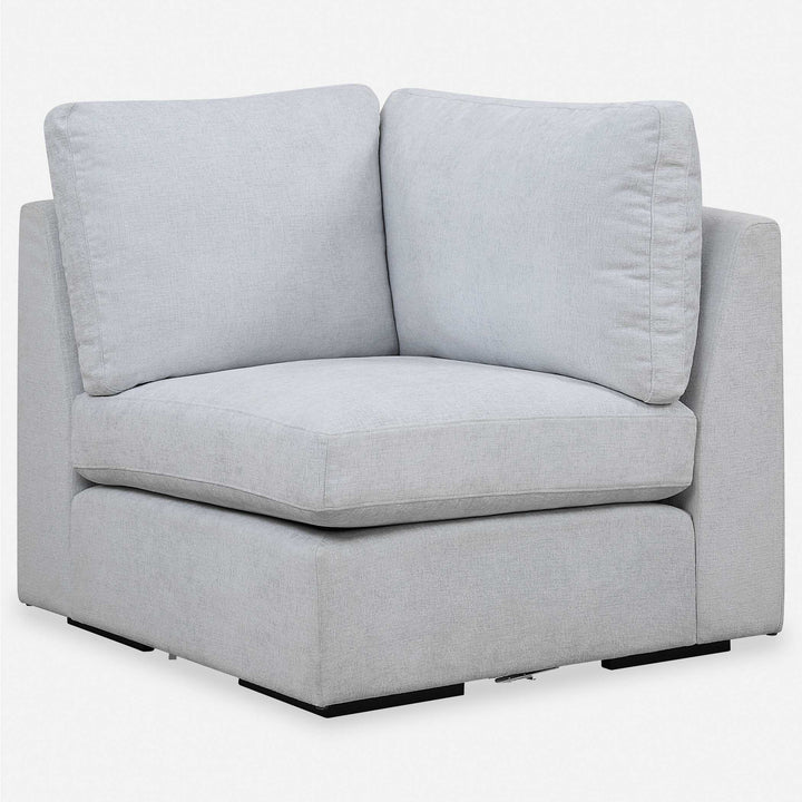 American Home Furniture Uttermost Refuge Cloud Blue Corner Sofa