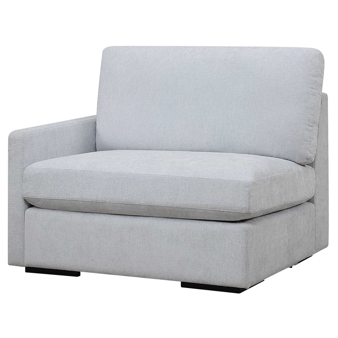 American Home Furniture Uttermost Refuge Cloud Blue Left Arm Facing Sofa