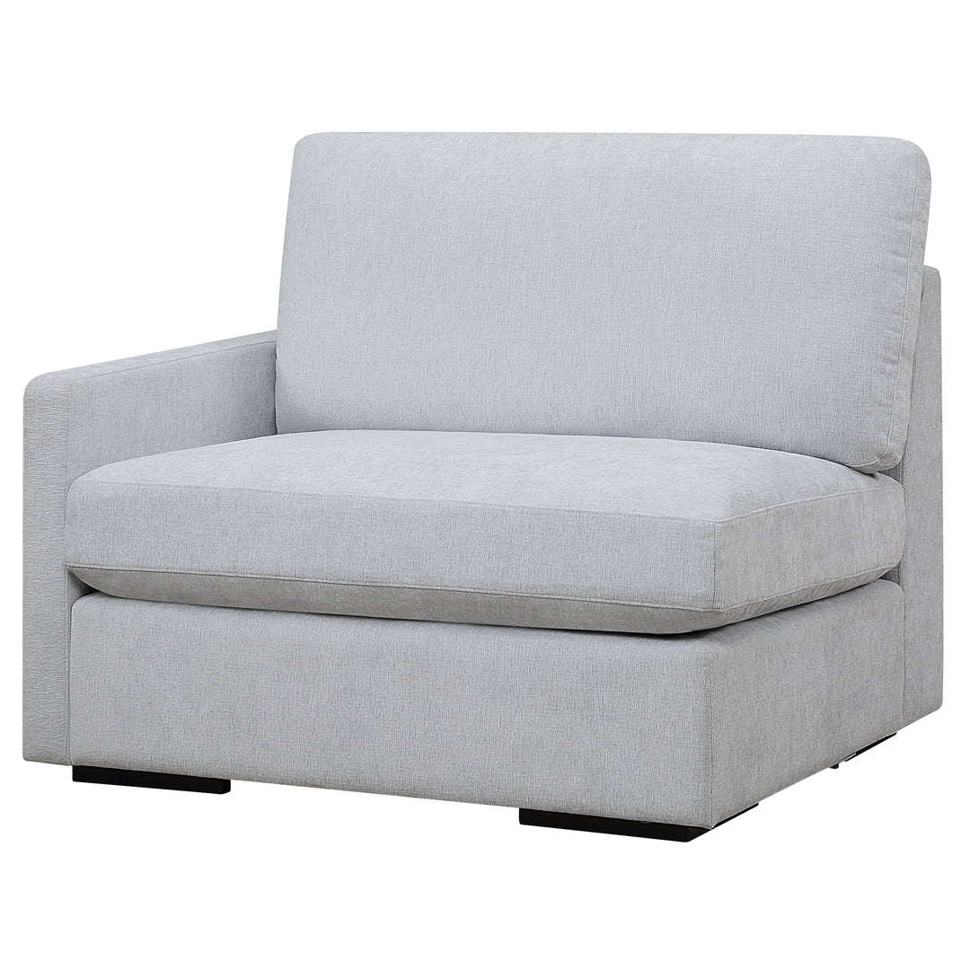 American Home Furniture | Uttermost - Refuge Cloud Blue Left Arm Facing Sofa