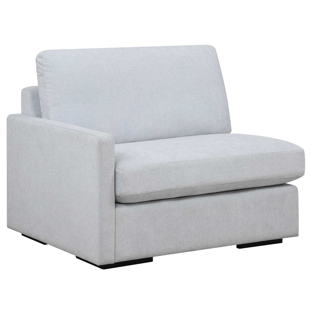 American Home Furniture Uttermost Refuge Cloud Blue Left Arm Facing Sofa