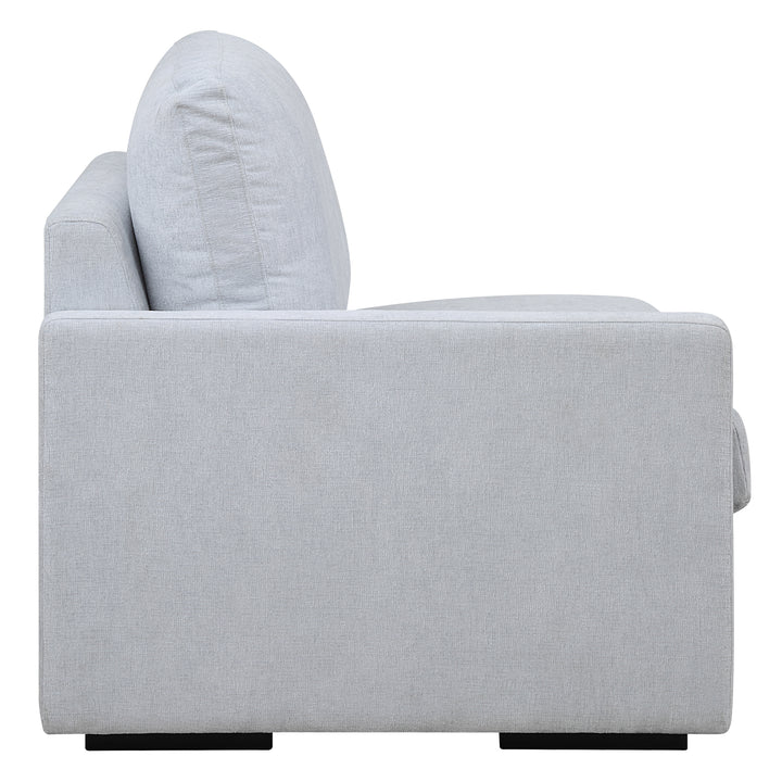 American Home Furniture | Uttermost - Refuge Cloud Blue Left Arm Facing Sofa