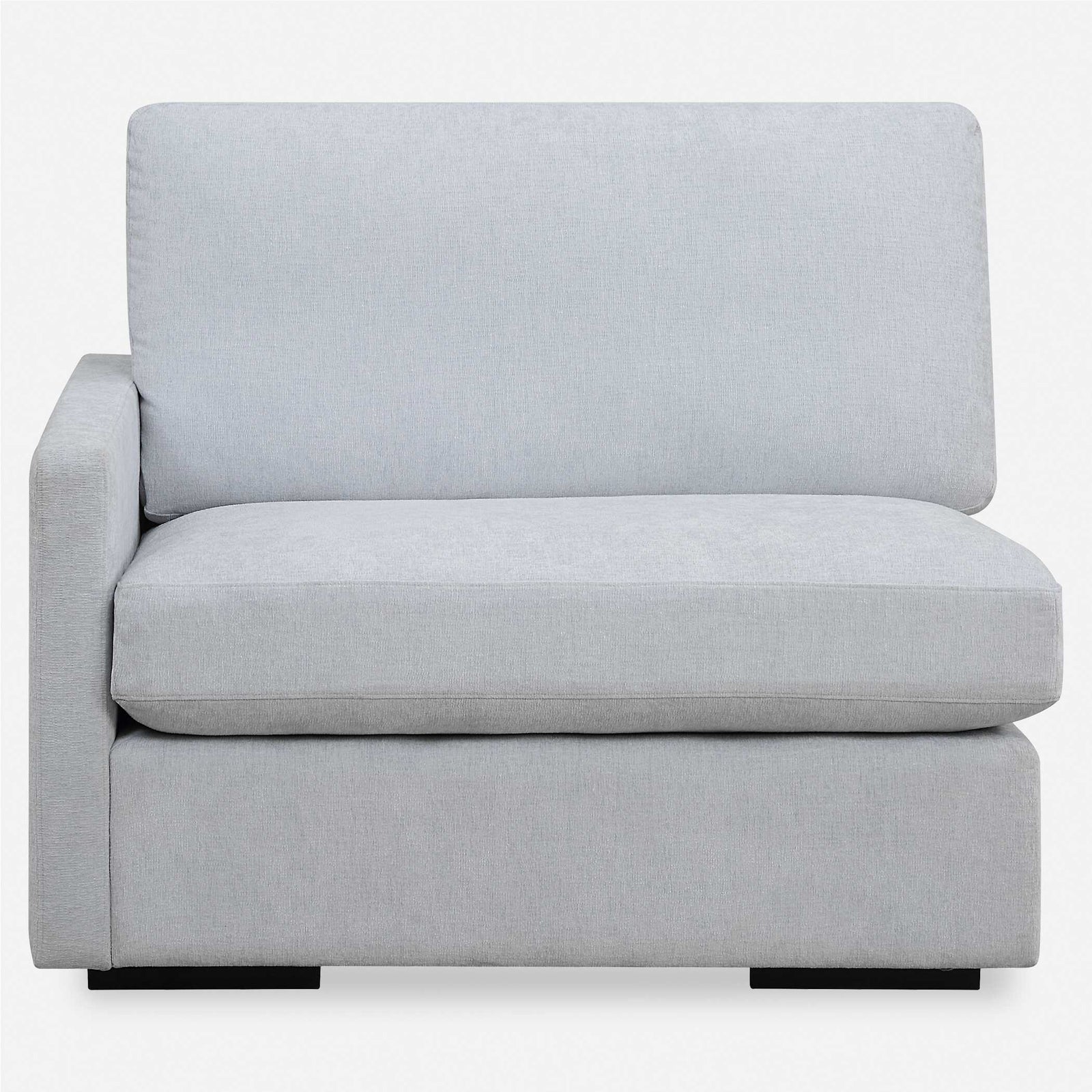 American Home Furniture Uttermost Refuge Cloud Blue Left Arm Facing Sofa
