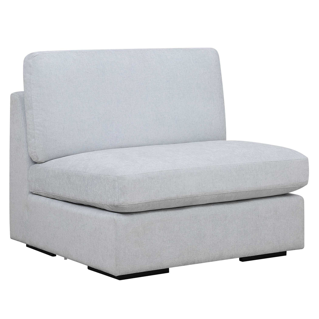 American Home Furniture Uttermost Refuge Armless Cloud Blue Sofa