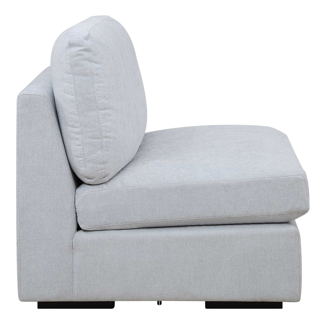 American Home Furniture Uttermost Refuge Armless Cloud Blue Sofa