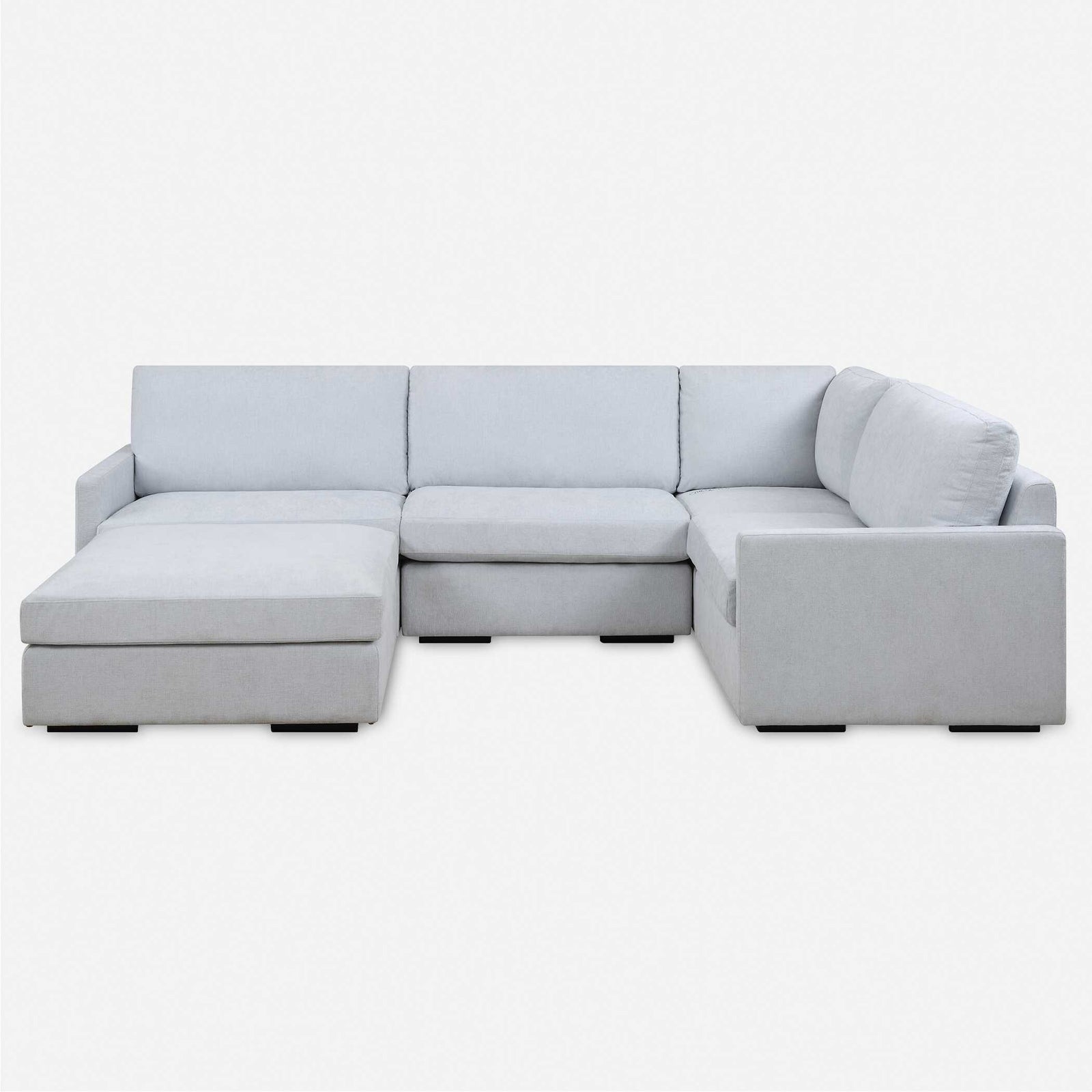 American Home Furniture Uttermost Refuge Armless Cloud Blue Sofa
