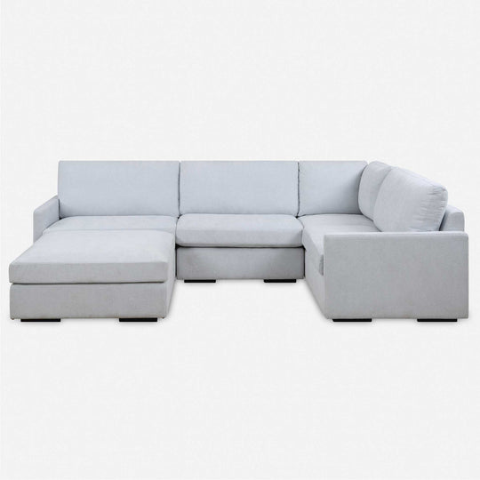 American Home Furniture Uttermost Refuge Armless Cloud Blue Sofa