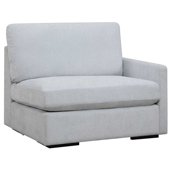 American Home Furniture Uttermost Refuge Cloud Blue Right Arm Facing Sofa