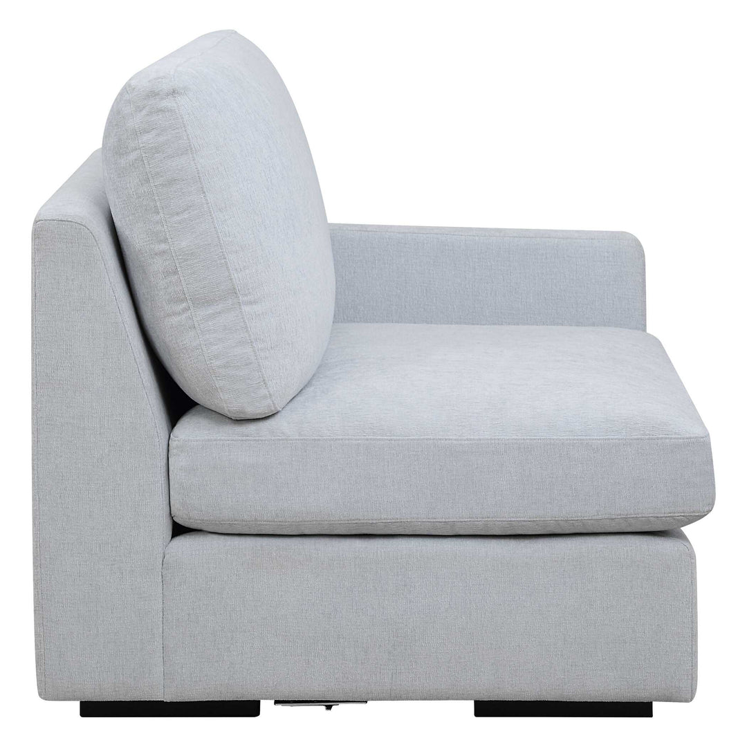 American Home Furniture Uttermost Refuge Cloud Blue Right Arm Facing Sofa