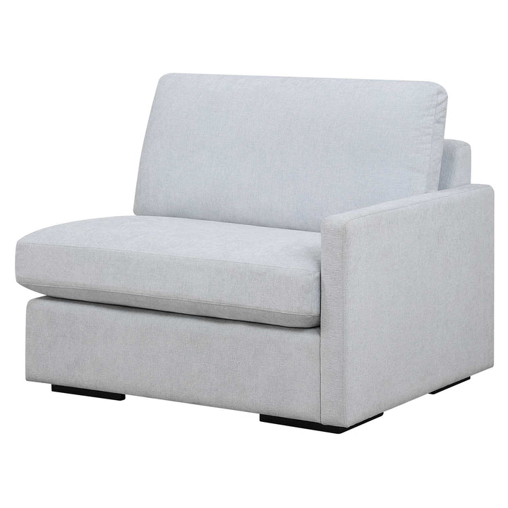 American Home Furniture Uttermost Refuge Cloud Blue Right Arm Facing Sofa