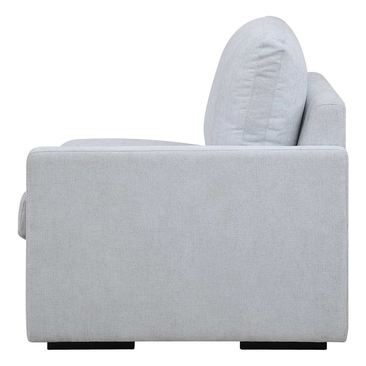 American Home Furniture Uttermost Refuge Cloud Blue Right Arm Facing Sofa