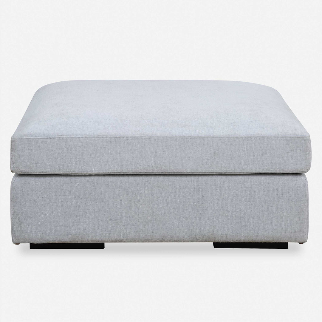 American Home Furniture Uttermost Refuge Cloud Blue Sofa Ottoman