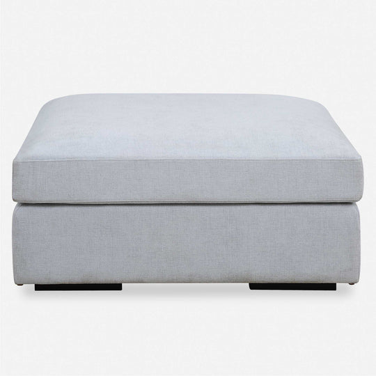 American Home Furniture Uttermost Refuge Cloud Blue Sofa Ottoman