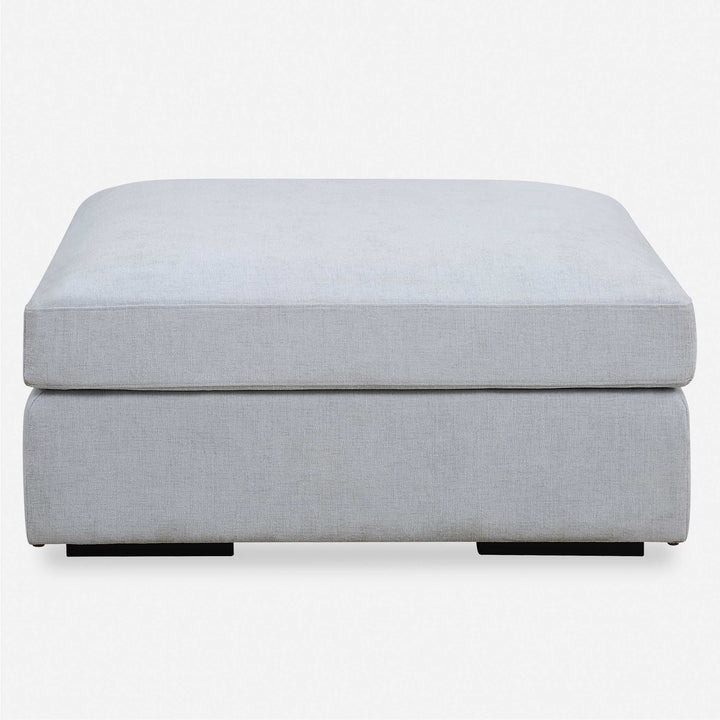 American Home Furniture Uttermost Refuge Cloud Blue Sofa Ottoman