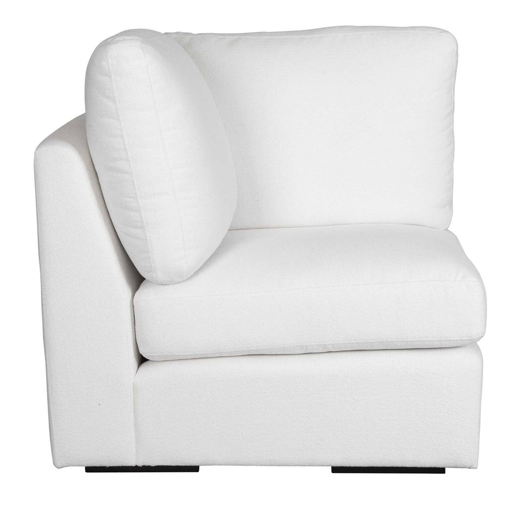 American Home Furniture Uttermost Refuge Arctic White Corner Sofa