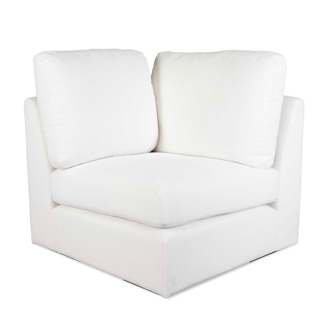 American Home Furniture Uttermost Refuge Arctic White Corner Sofa