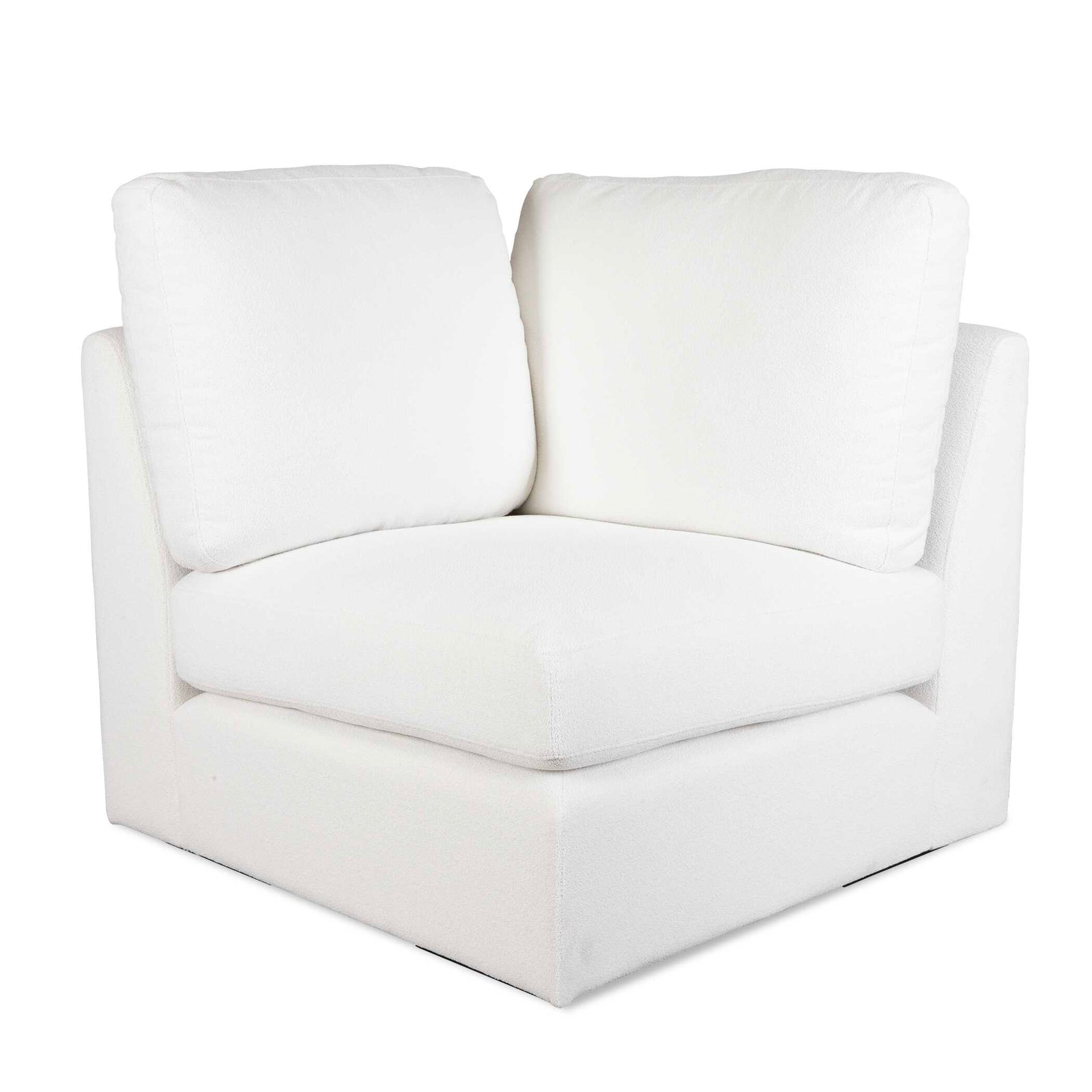 American Home Furniture Uttermost Refuge Arctic White Corner Sofa