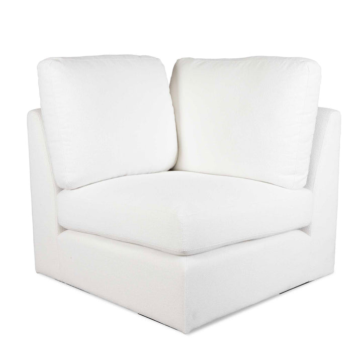 American Home Furniture Uttermost Refuge Arctic White Corner Sofa