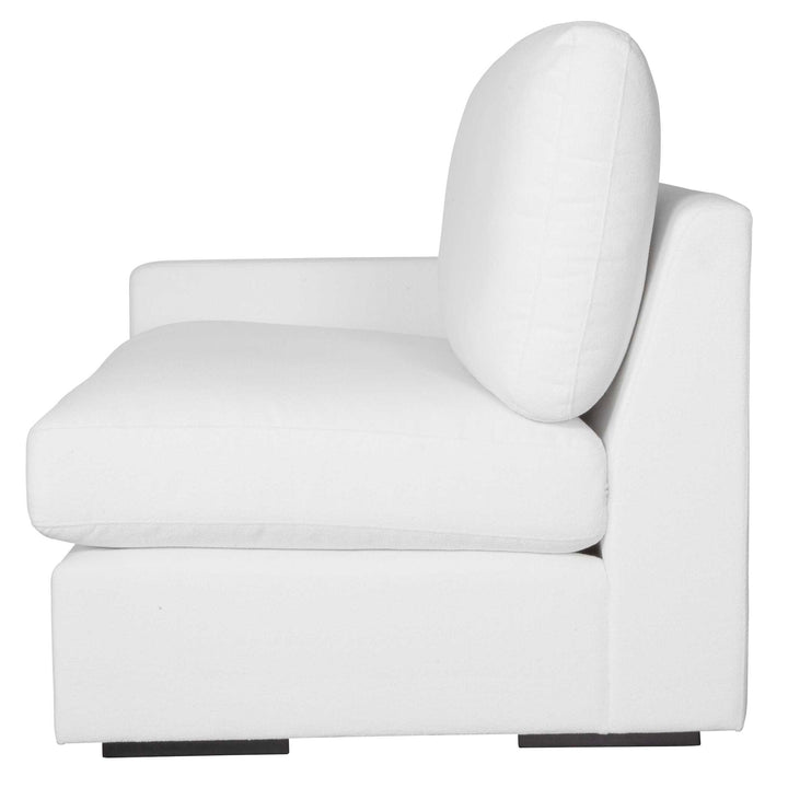 American Home Furniture Uttermost Refuge Arctic White Left Arm Facing Sofa