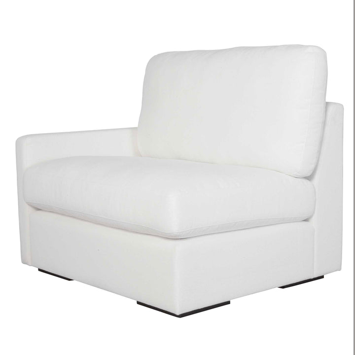 American Home Furniture Uttermost Refuge Arctic White Left Arm Facing Sofa