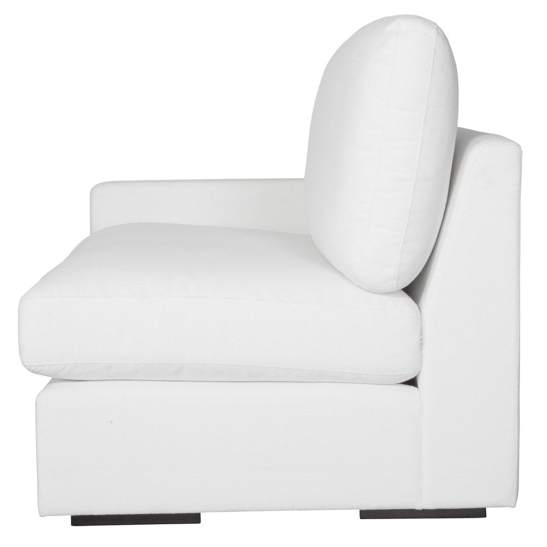 American Home Furniture | Uttermost - Refuge Arctic White Left Arm Facing Sofa