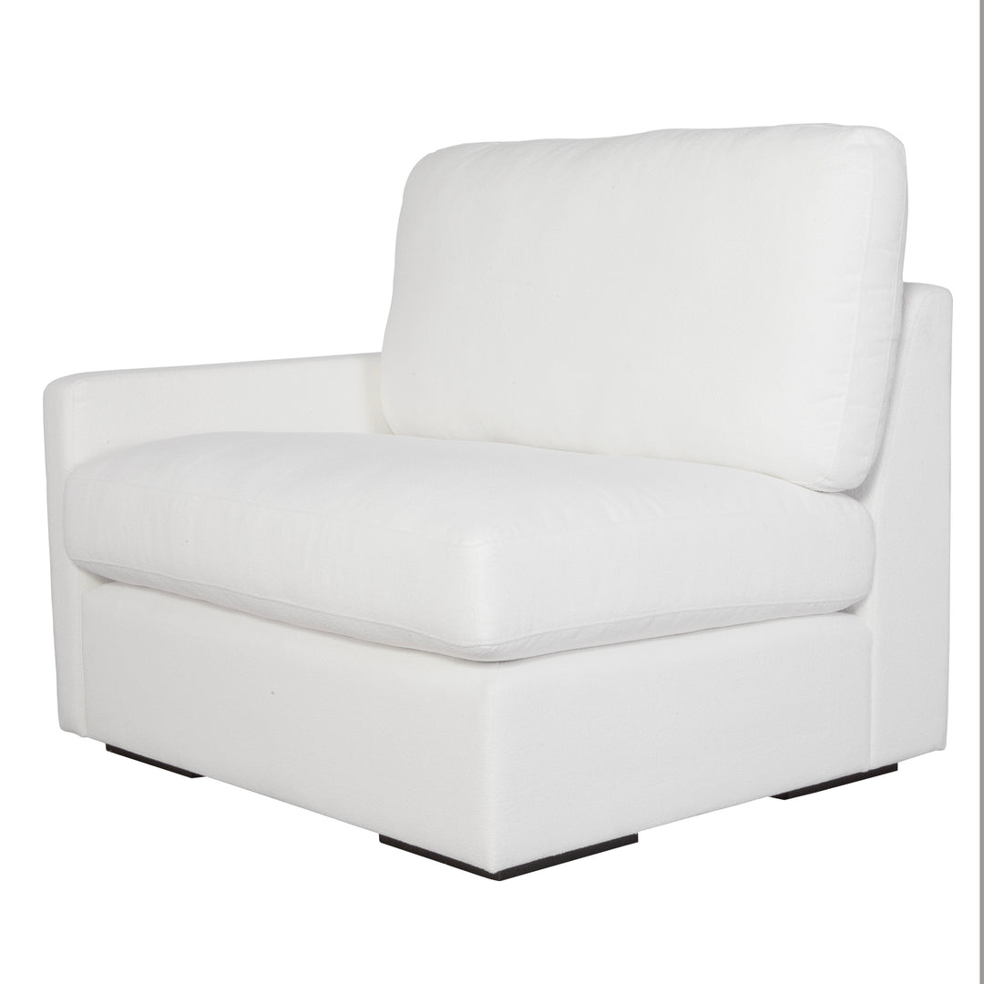 American Home Furniture | Uttermost - Refuge Arctic White Left Arm Facing Sofa