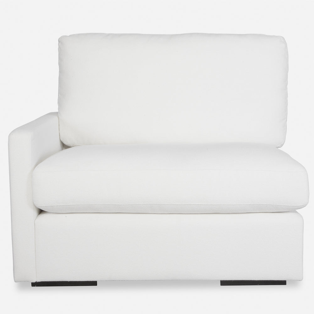 American Home Furniture | Uttermost - Refuge Arctic White Left Arm Facing Sofa