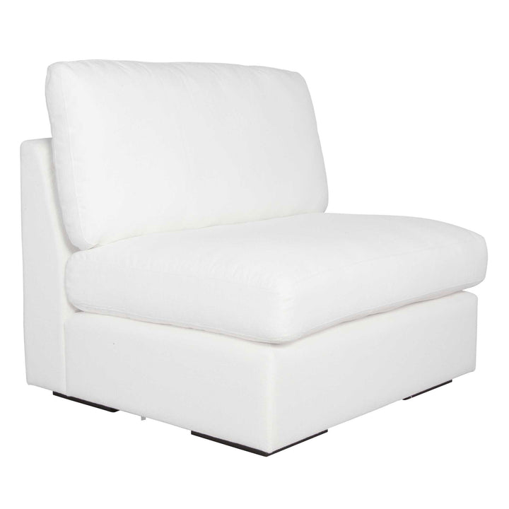 American Home Furniture Uttermost Refuge Armless Arctic White Sofa