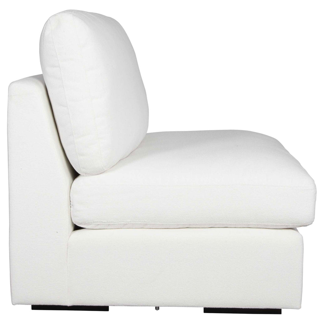 American Home Furniture Uttermost Refuge Armless Arctic White Sofa