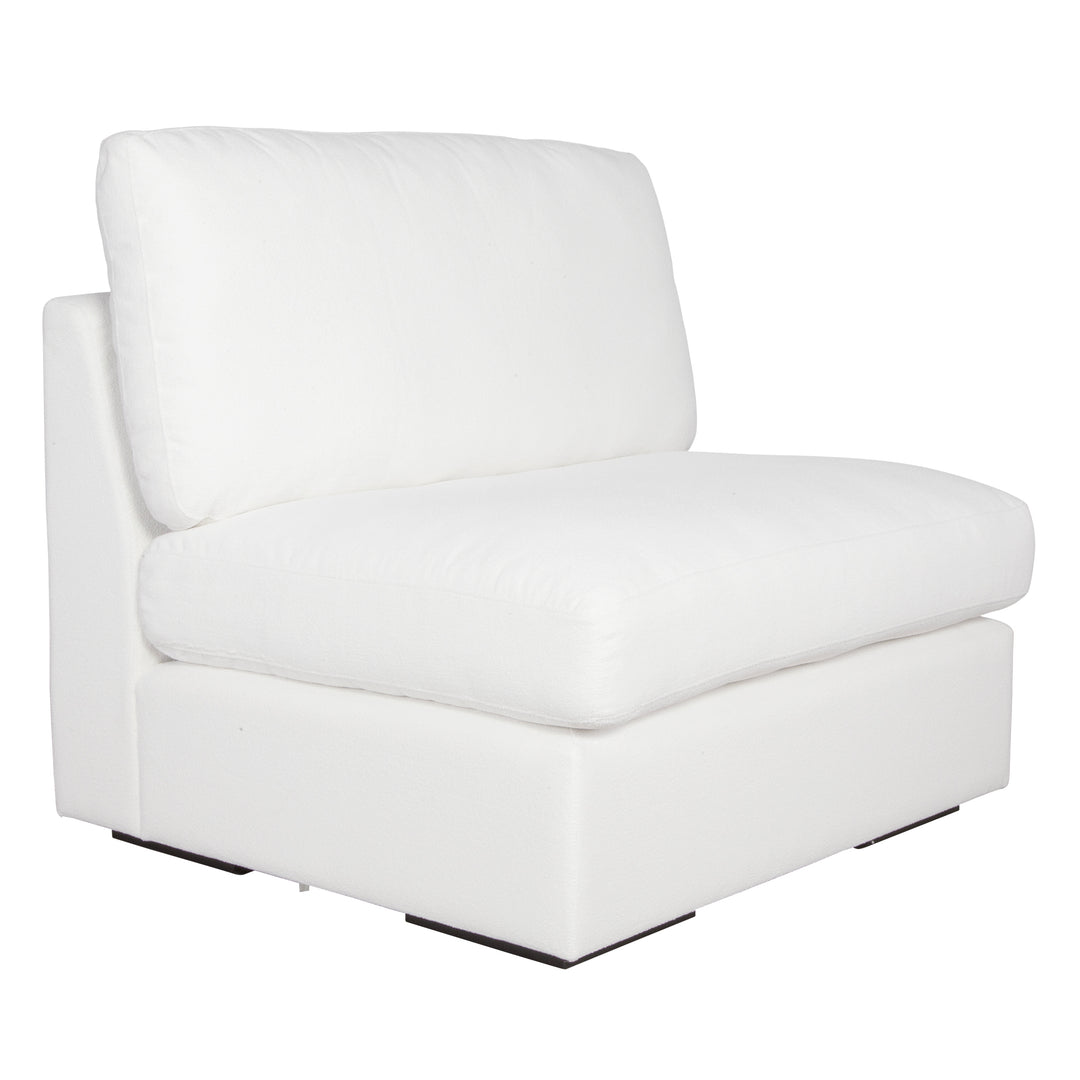 American Home Furniture | Uttermost - Refuge Armless Arctic White Sofa