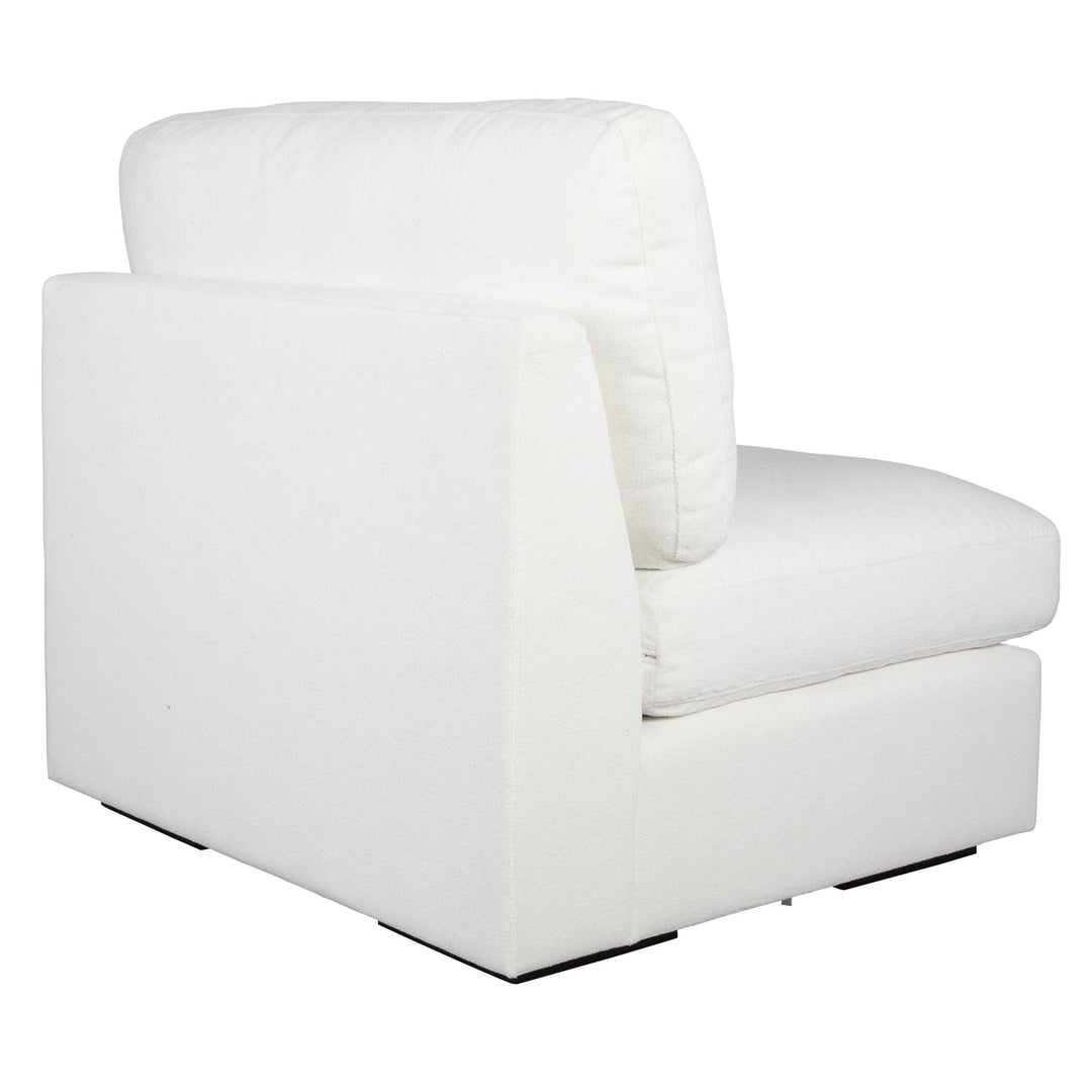 American Home Furniture Uttermost Refuge Armless Arctic White Sofa