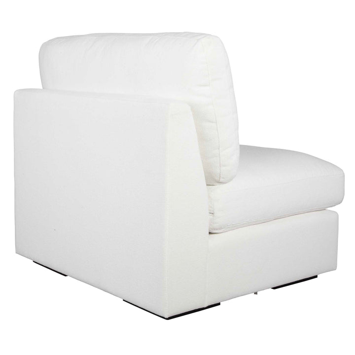 American Home Furniture Uttermost Refuge Armless Arctic White Sofa