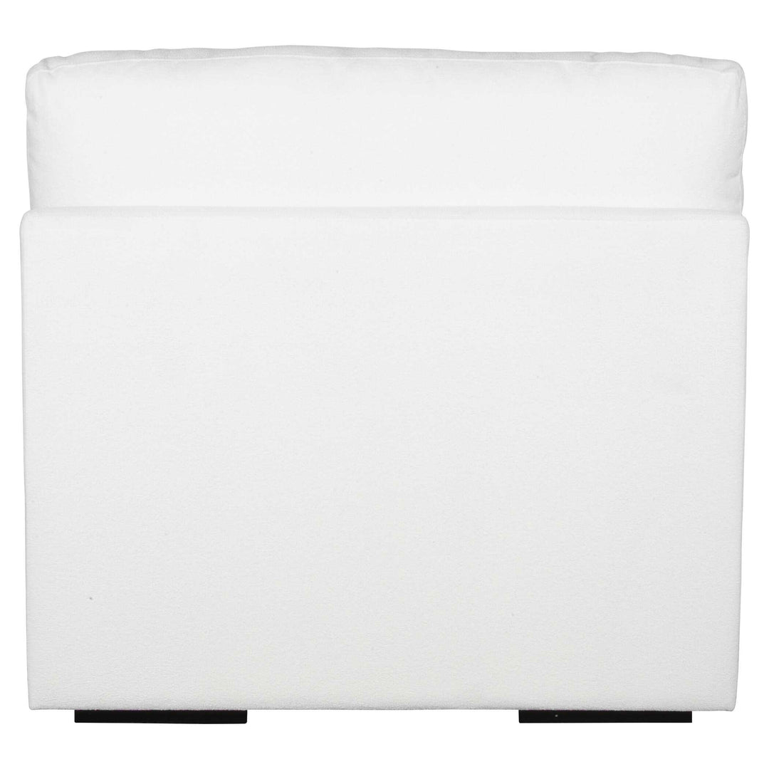 American Home Furniture Uttermost Refuge Armless Arctic White Sofa