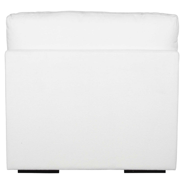American Home Furniture Uttermost Refuge Armless Arctic White Sofa
