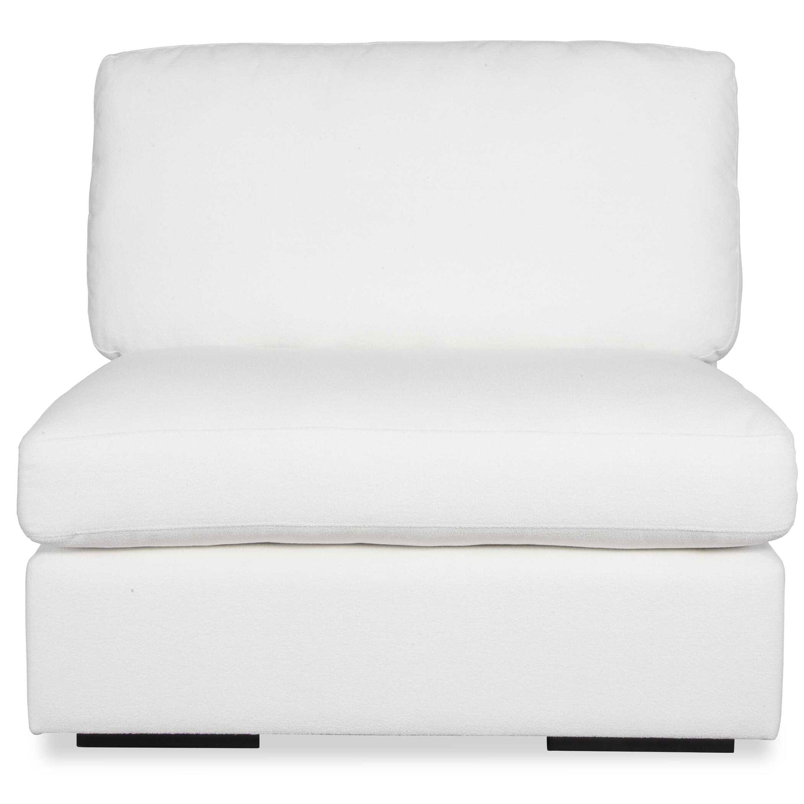 American Home Furniture Uttermost Refuge Armless Arctic White Sofa