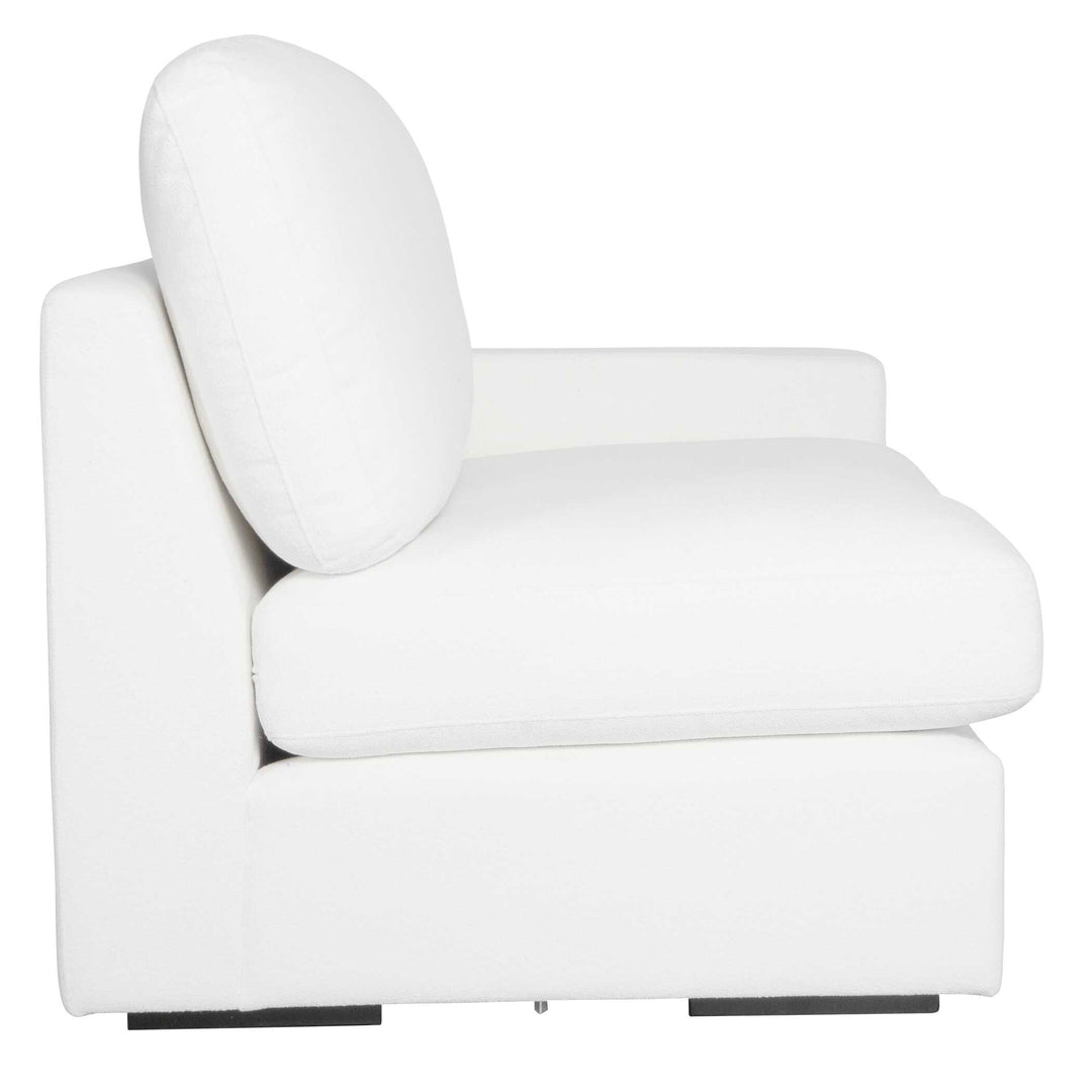 American Home Furniture Uttermost Refuge Arctic White Right Arm Facing Sofa
