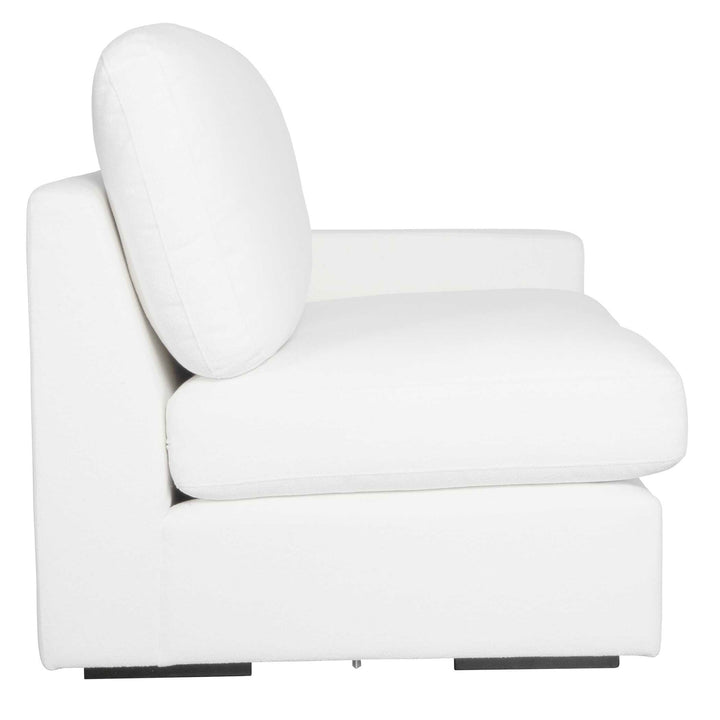 American Home Furniture Uttermost Refuge Arctic White Right Arm Facing Sofa