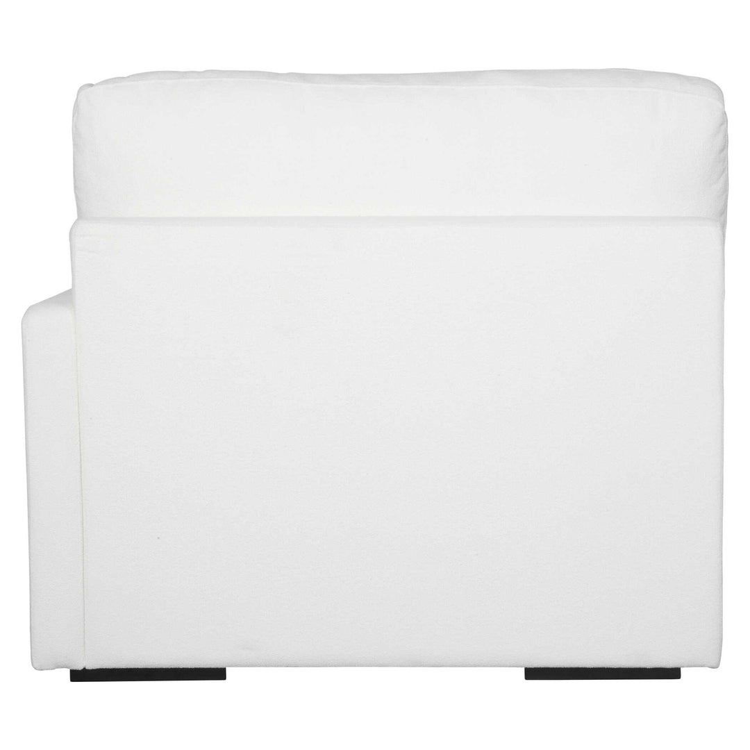 American Home Furniture Uttermost Refuge Arctic White Right Arm Facing Sofa