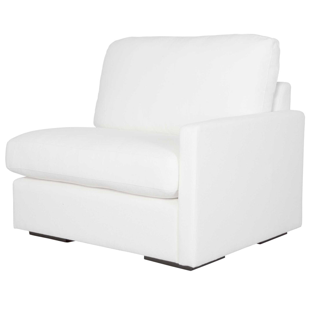 American Home Furniture Uttermost Refuge Arctic White Right Arm Facing Sofa