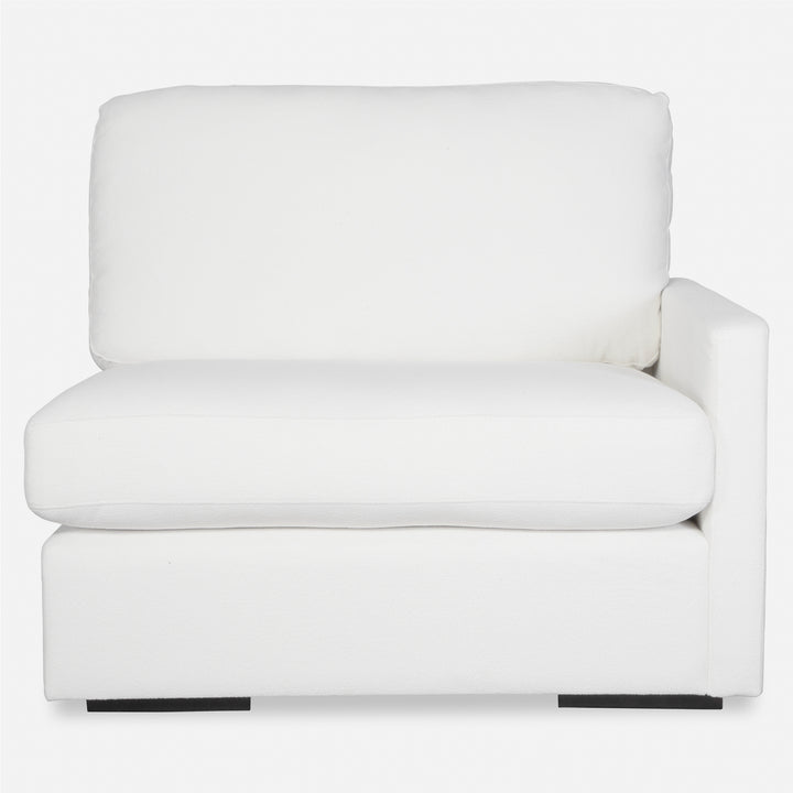 American Home Furniture | Uttermost - Refuge Arctic White Right Arm Facing Sofa