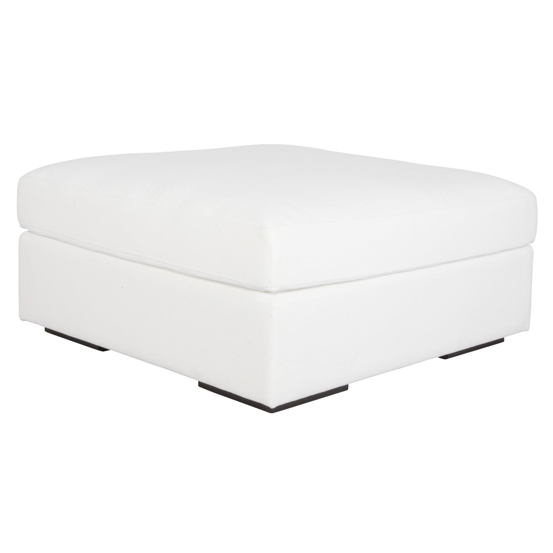 American Home Furniture | Uttermost - Refuge Arctic White Sofa Ottoman