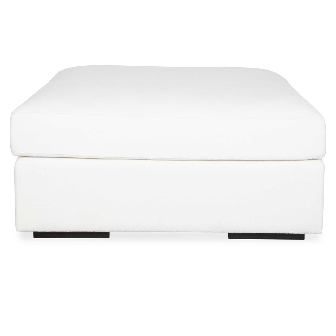 American Home Furniture Uttermost Refuge Arctic White Sofa Ottoman
