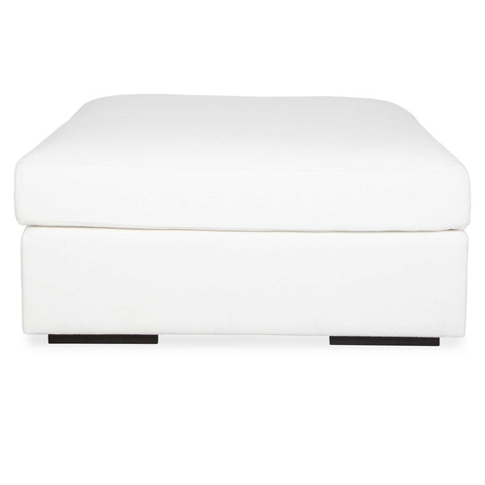 American Home Furniture Uttermost Refuge Arctic White Sofa Ottoman