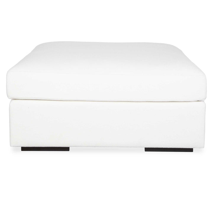 American Home Furniture Uttermost Refuge Arctic White Sofa Ottoman