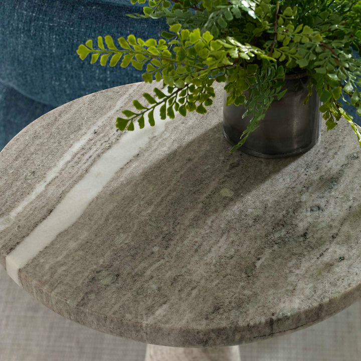 American Home Furniture Uttermost Stour Marble Accent Table