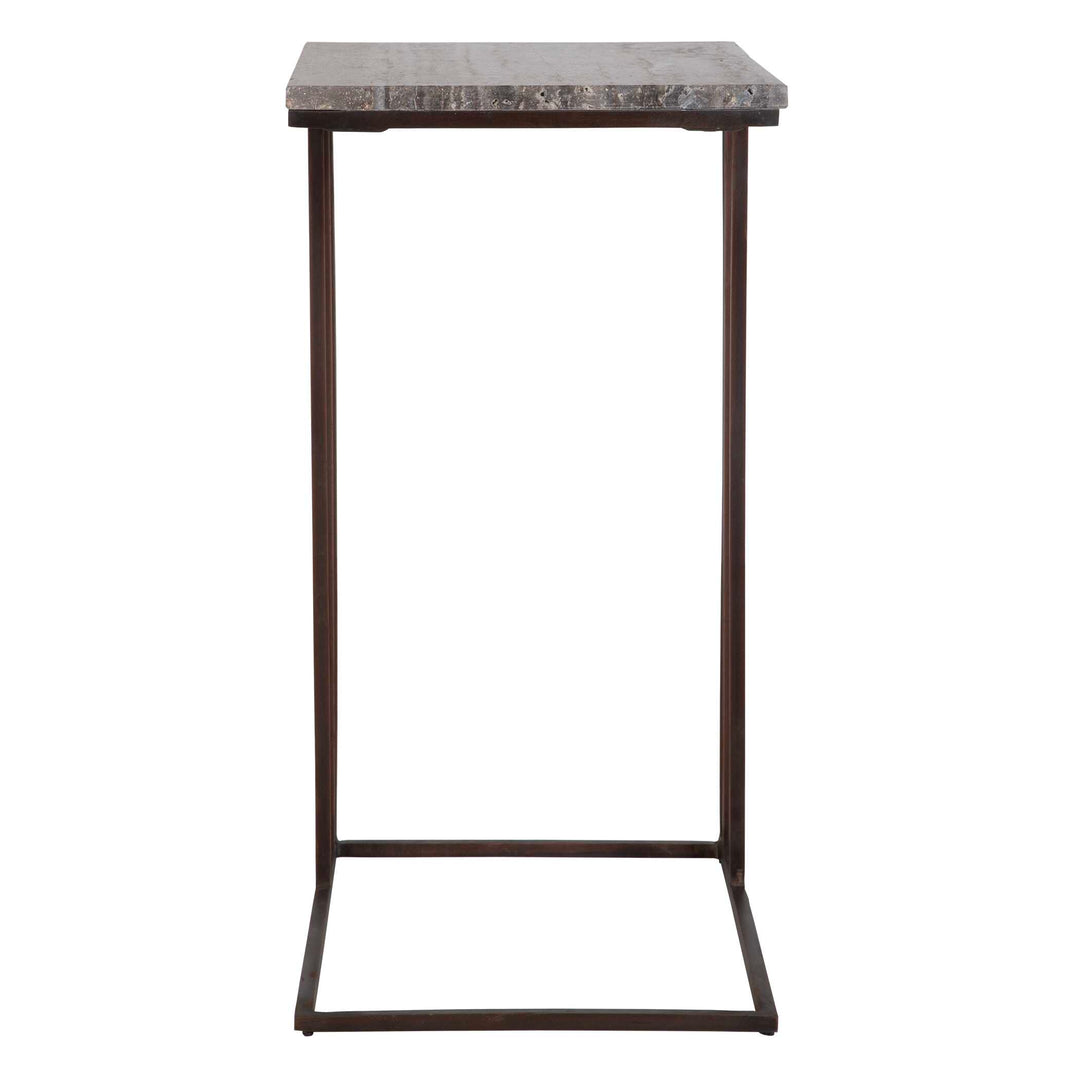American Home Furniture Uttermost Theodore Travertine Accent Table