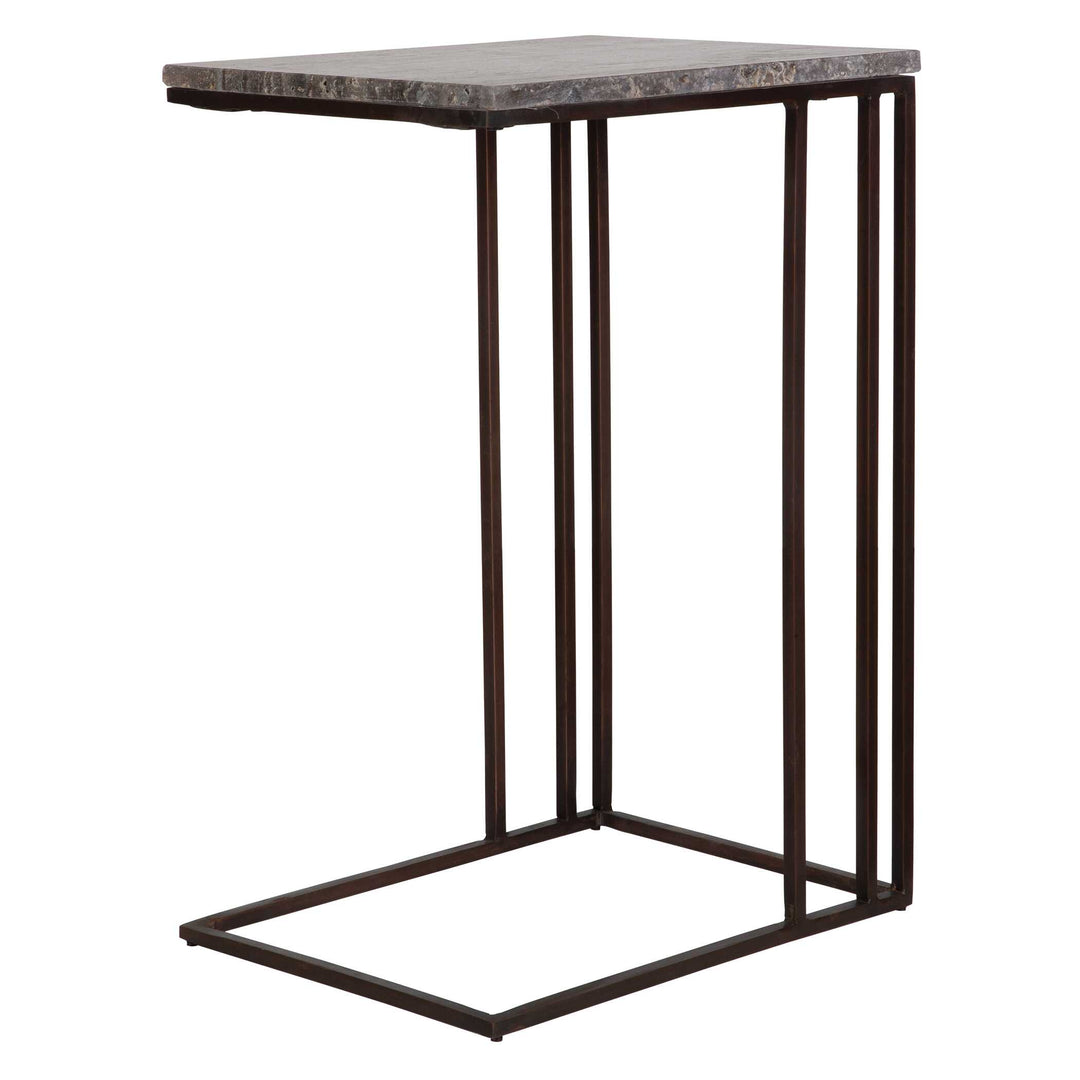 American Home Furniture Uttermost Theodore Travertine Accent Table