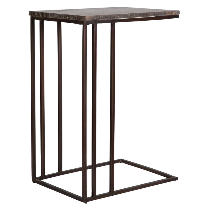 American Home Furniture Uttermost Theodore Travertine Accent Table