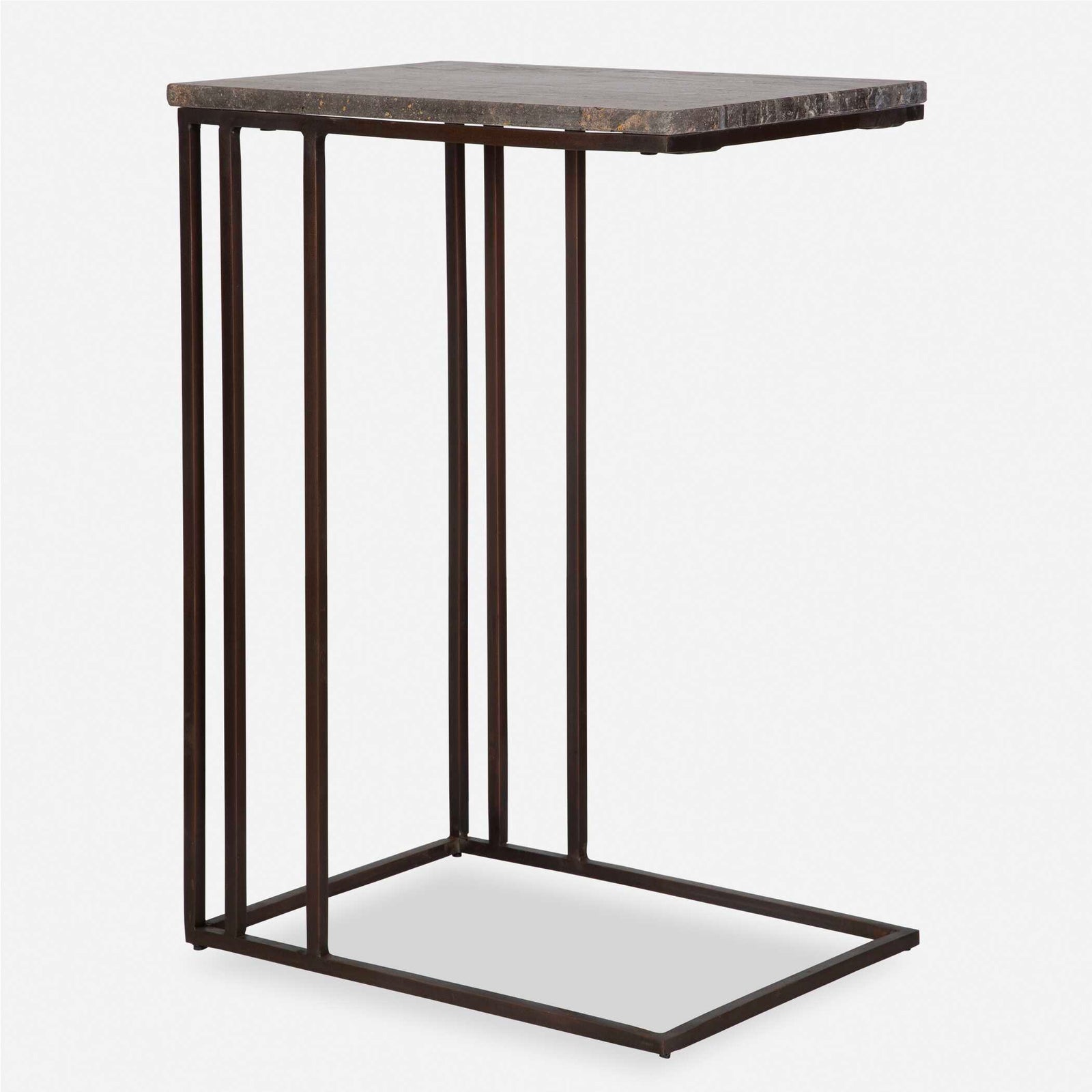 American Home Furniture Uttermost Theodore Travertine Accent Table