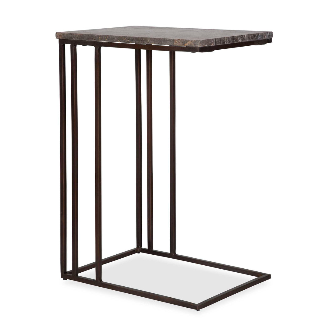 Theodore Travertine Accent Table - AmericanHomeFurniture