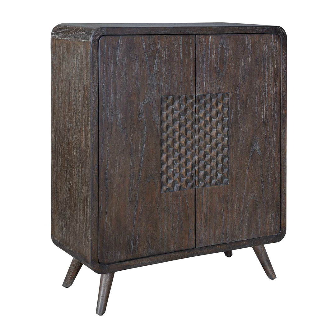American Home Furniture Uttermost Hausen 2 Door Mid-Century Cabinet